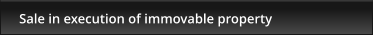 Sale in execution of immovable property